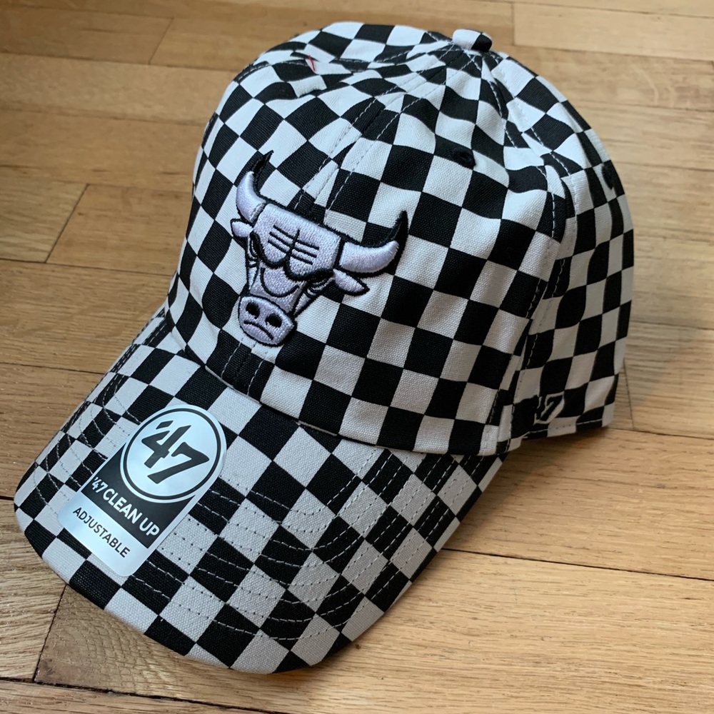 Chicago Bulls Checkerboard Dad Cap